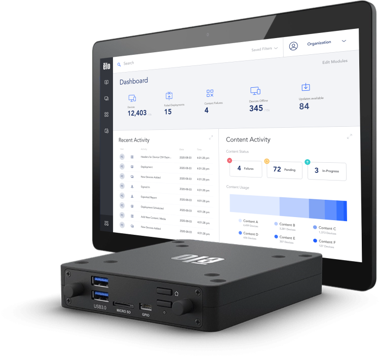 Image of the Elo EssentialEdge support interface